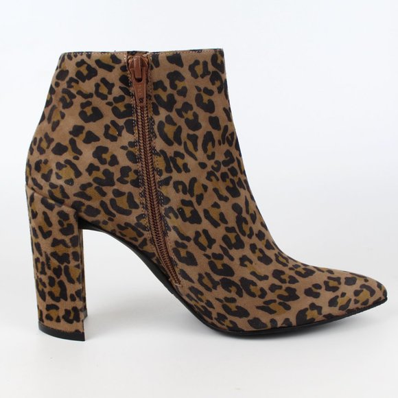 NEW Stuart Weitzman Leopard Bootie | Bold Pointed Toe Heel for Night & City Chic - Picture 7 of 11